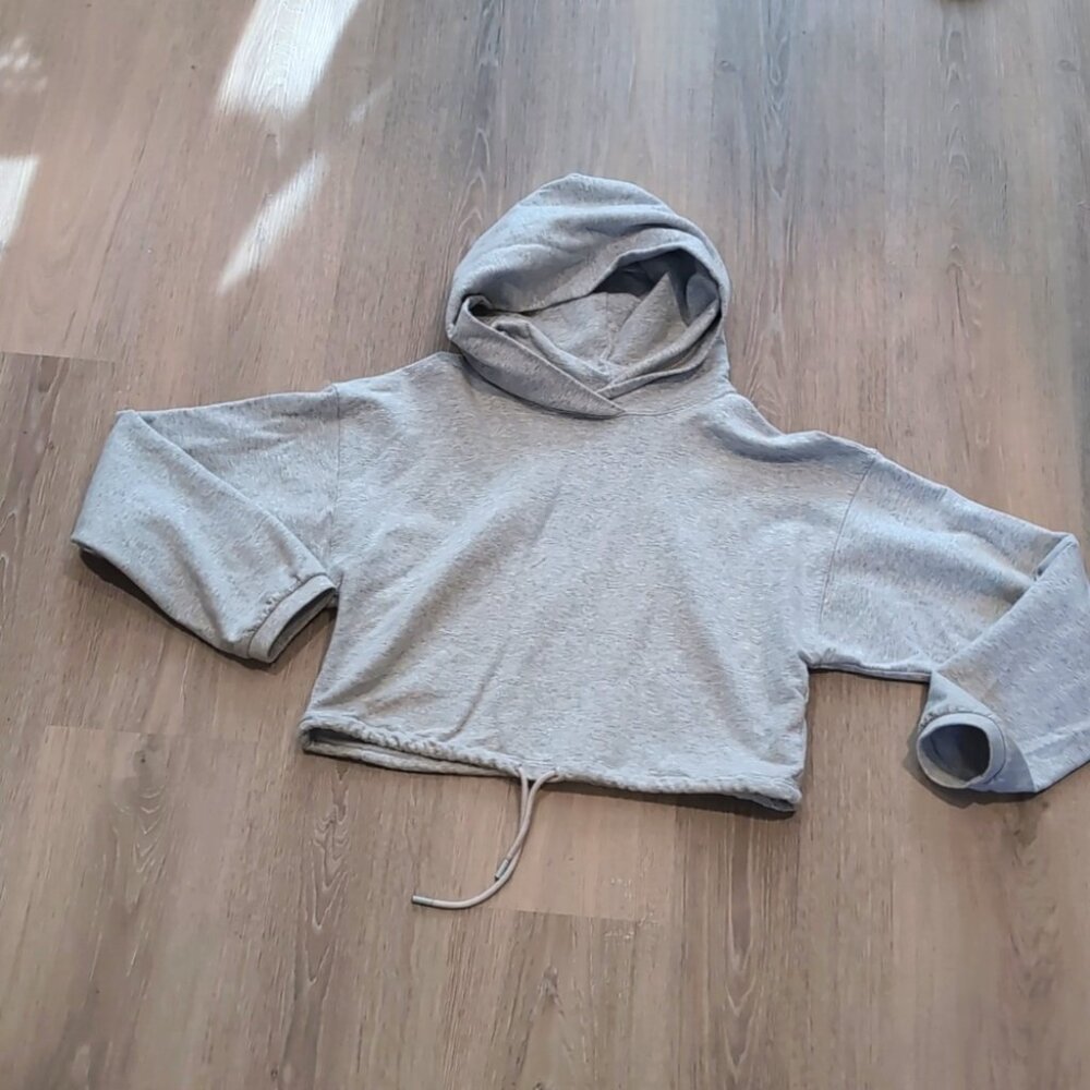 Aritzia  Babaton Weekender hoodie Cropped With Cinch  grey small